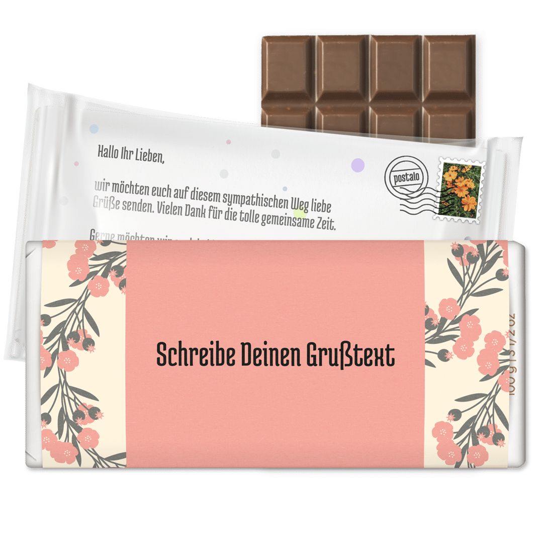 personalisierte Schokolade direkt verschicken